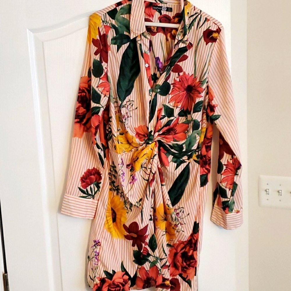 Pink Floral Dress